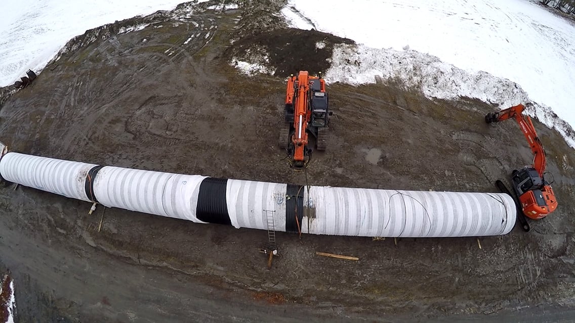 Trenchcoat plastlaminerte-rør | Geoteknikk| BD Geosyntia | Brødrene Dahl