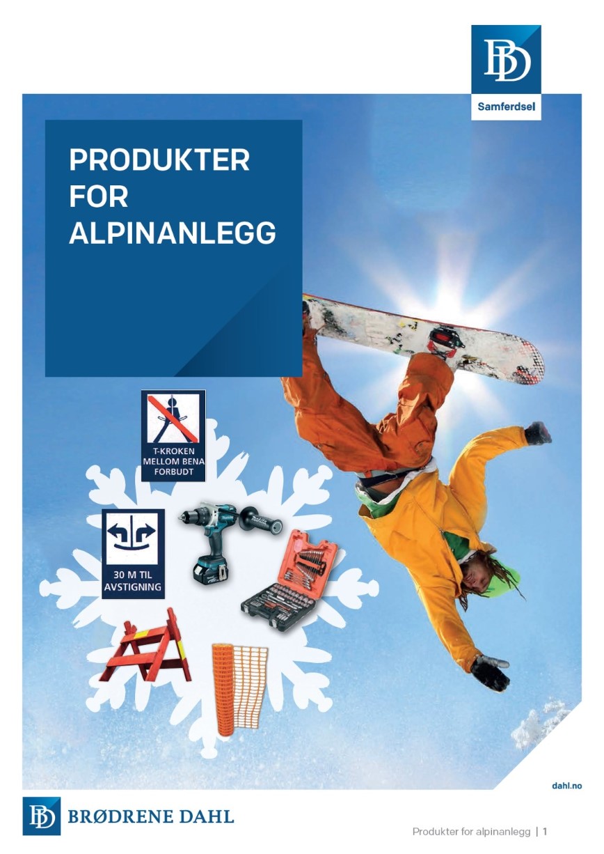 Produkter for alpinanlegg