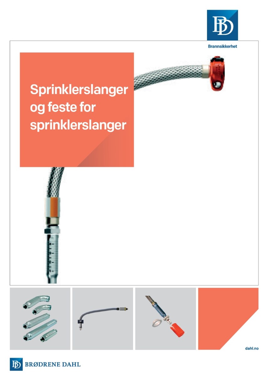 Sprinklerslanger og feste for sprinklerslanger