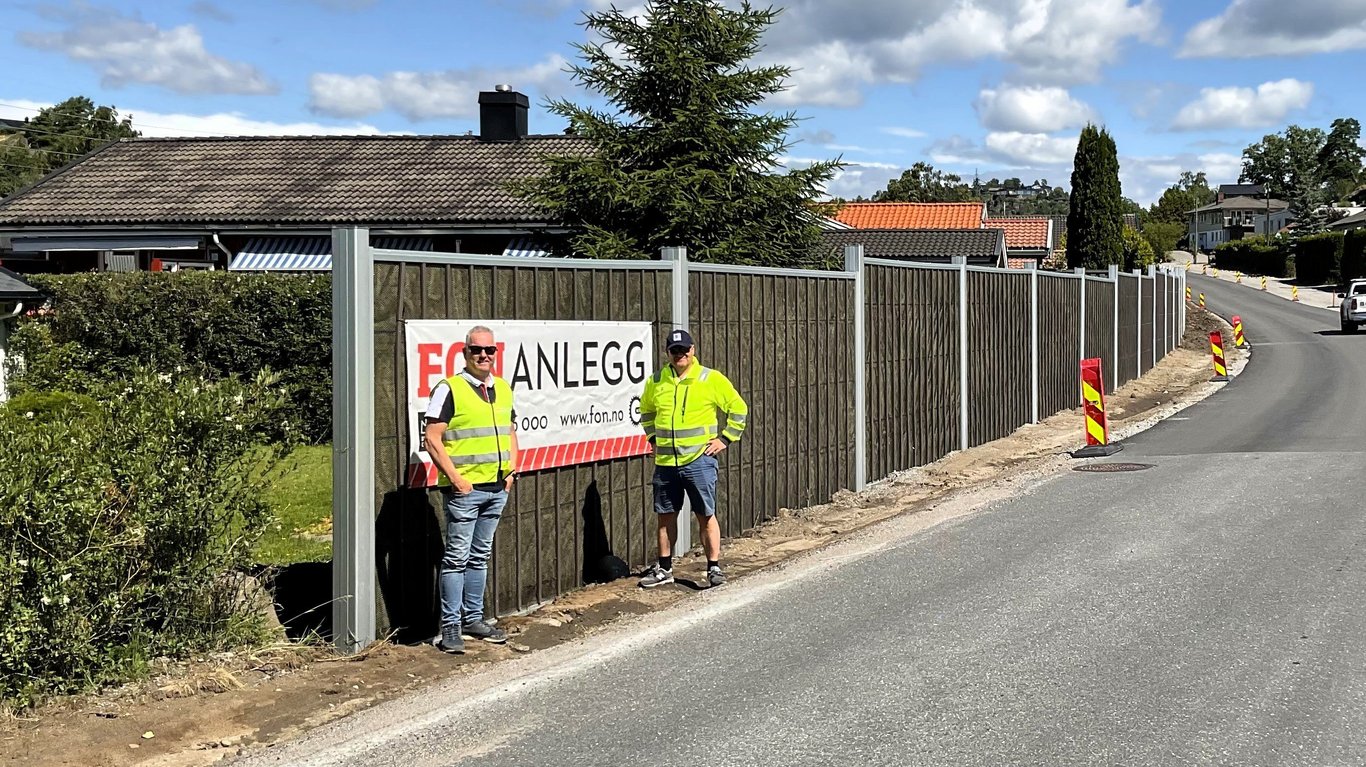 Støyskjerm av plasten ingen andre vil ha